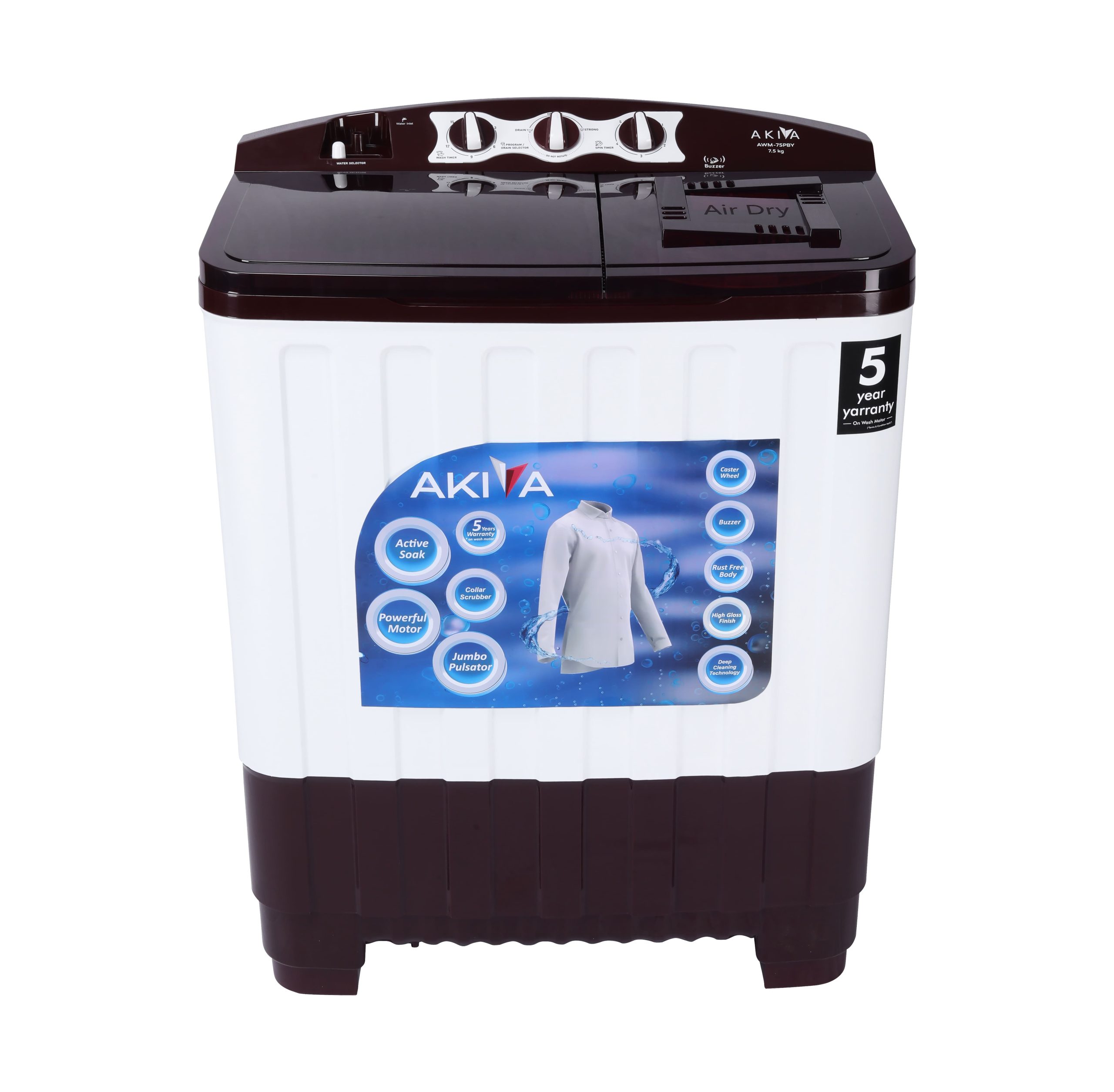 Washing Machine – Model AWM-75PBY (7.5 kg)